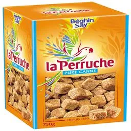 Açúcar puro mascavado cubos la perruche Laperruche