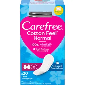 Pensos Diários Cotton Free Normal Carefree