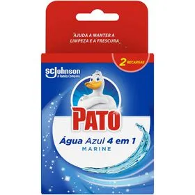 Bloco Sanitário Recargas 4 em 1 Água Azul Pato
