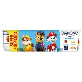 Iogurte Aroma Morango, Banana e Tutti Frutti Danone