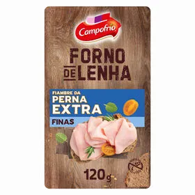 Fiambre da Perna Extra Forno de Lenha Fatias Finas Campofrio
