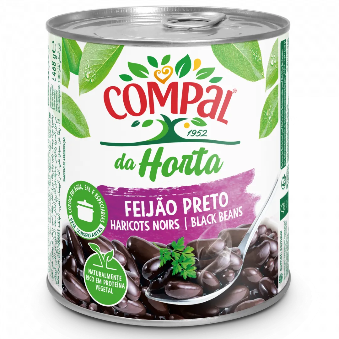 Feijão Preto Cozido em Lata