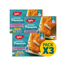 Filetes Primavera com Alho e Ervas Iglo