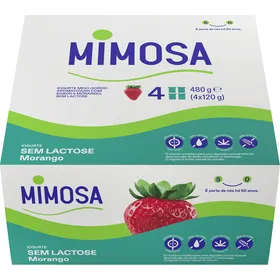 Iogurte Aroma Morango sem Lactose Mimosa
