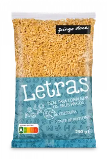 Massa Letras Pingo Doce