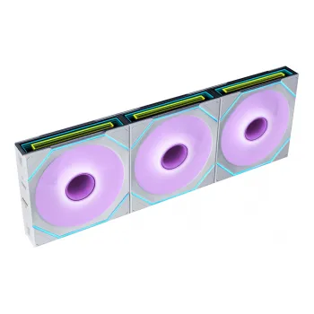 Ventoinha Lian Li UNI FAN SL120 Infinity FLEX Wireless Branco 120mm (Pack 3)