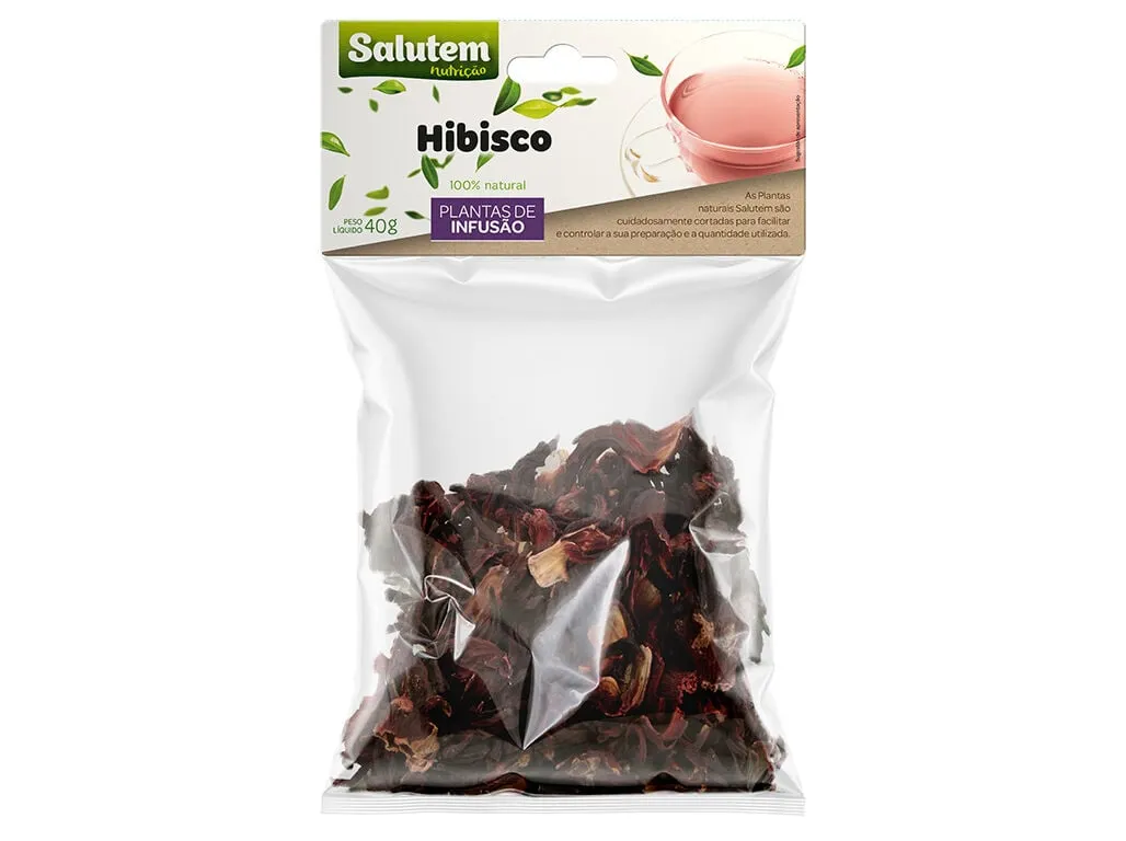 Chá Salutem em saco hibisco 40 g