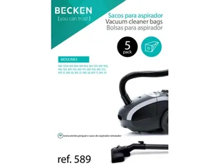 Sacos de Aspirador BECKEN Ref.589 (Pack de 5 unidades)