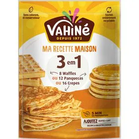 Preparado para Panquecas, Waffles e Crepes Vahiné