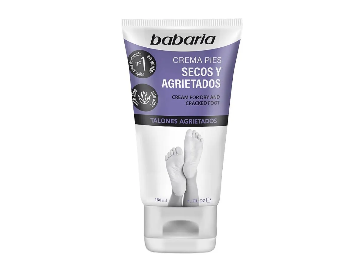 Creme de pés secos e gretados aloe vera Babaria 150 ml.