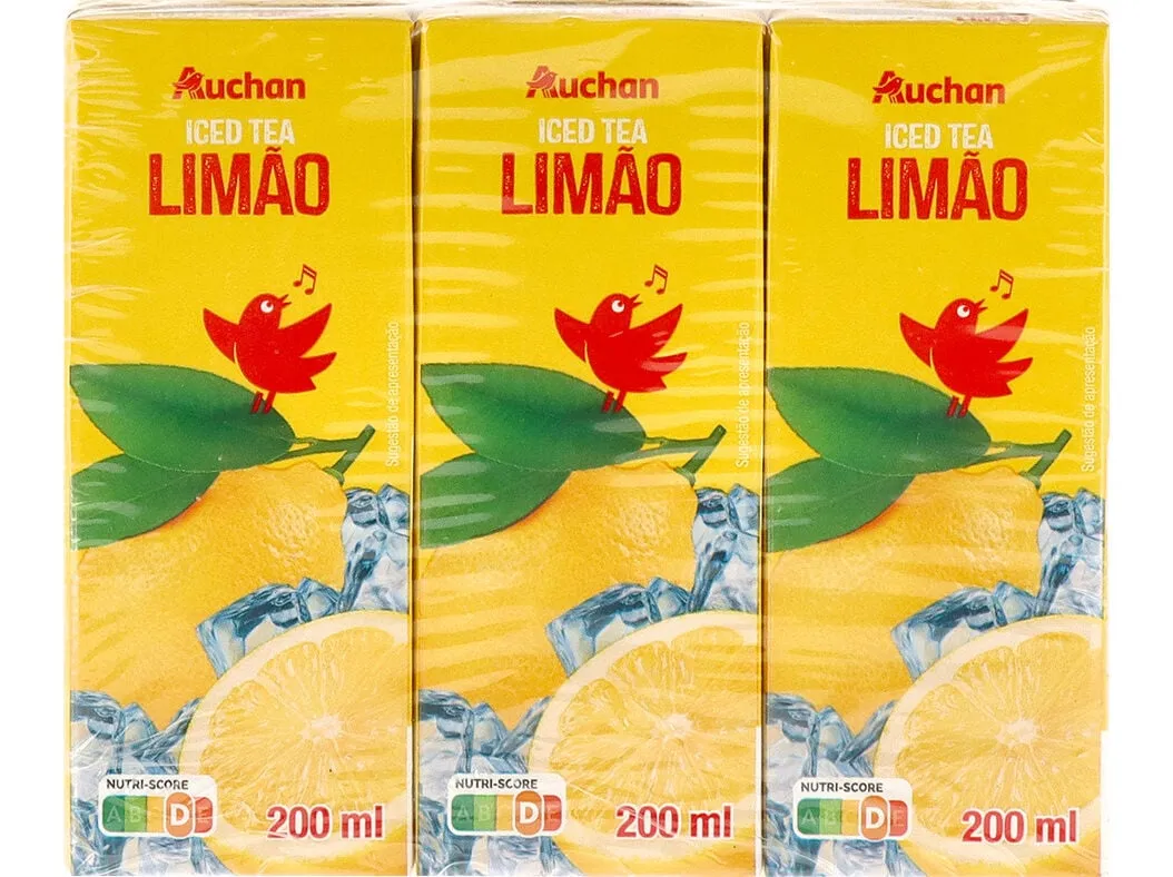 Ice tea Auchan limão 6 x 200 ml