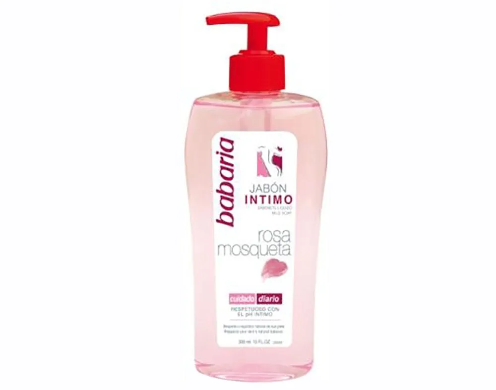 Sabonete intimo rosa mosqueta Babaria 300 ml.