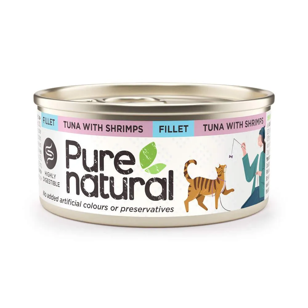 Comida Húmida para Gato Adulto Atum e Camarão Purenatural