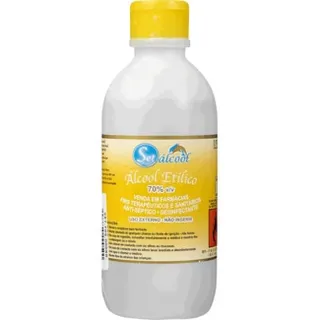 Álcool Etílico 70% embalagem 250 ml - Setálcool