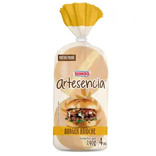 Pão de Hambúrguer Brioche Artesencia Bimbo