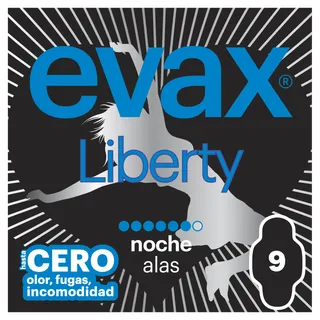 Pensos Higiénicos Liberty Noite com Abas Evax
