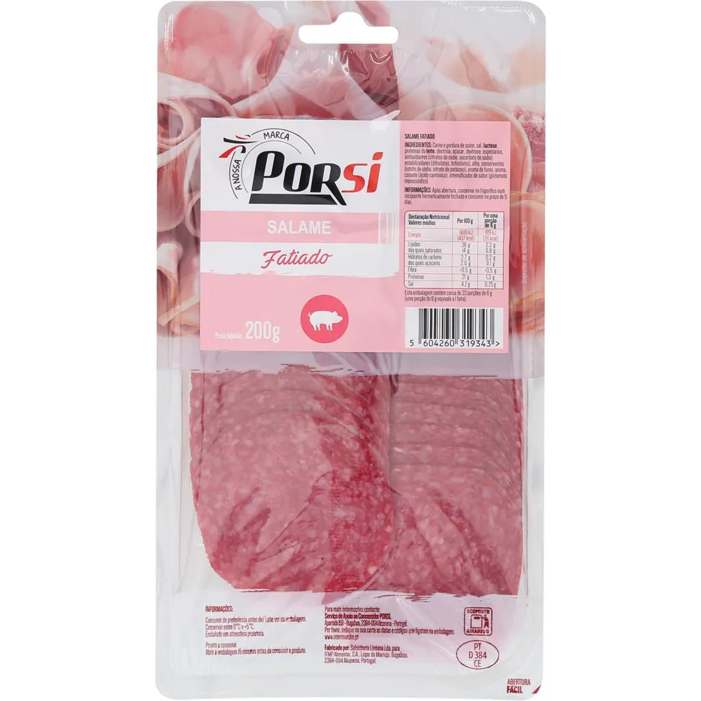 Salame fatiado