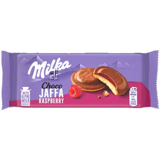 Bolachas Recheadas Choco Jaffa Framboesa Milka