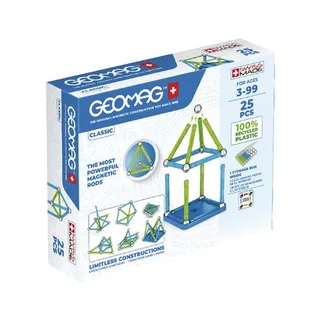 Construção Magnética Geomag Green - 25 Peças Magnetizadas - Geoamg