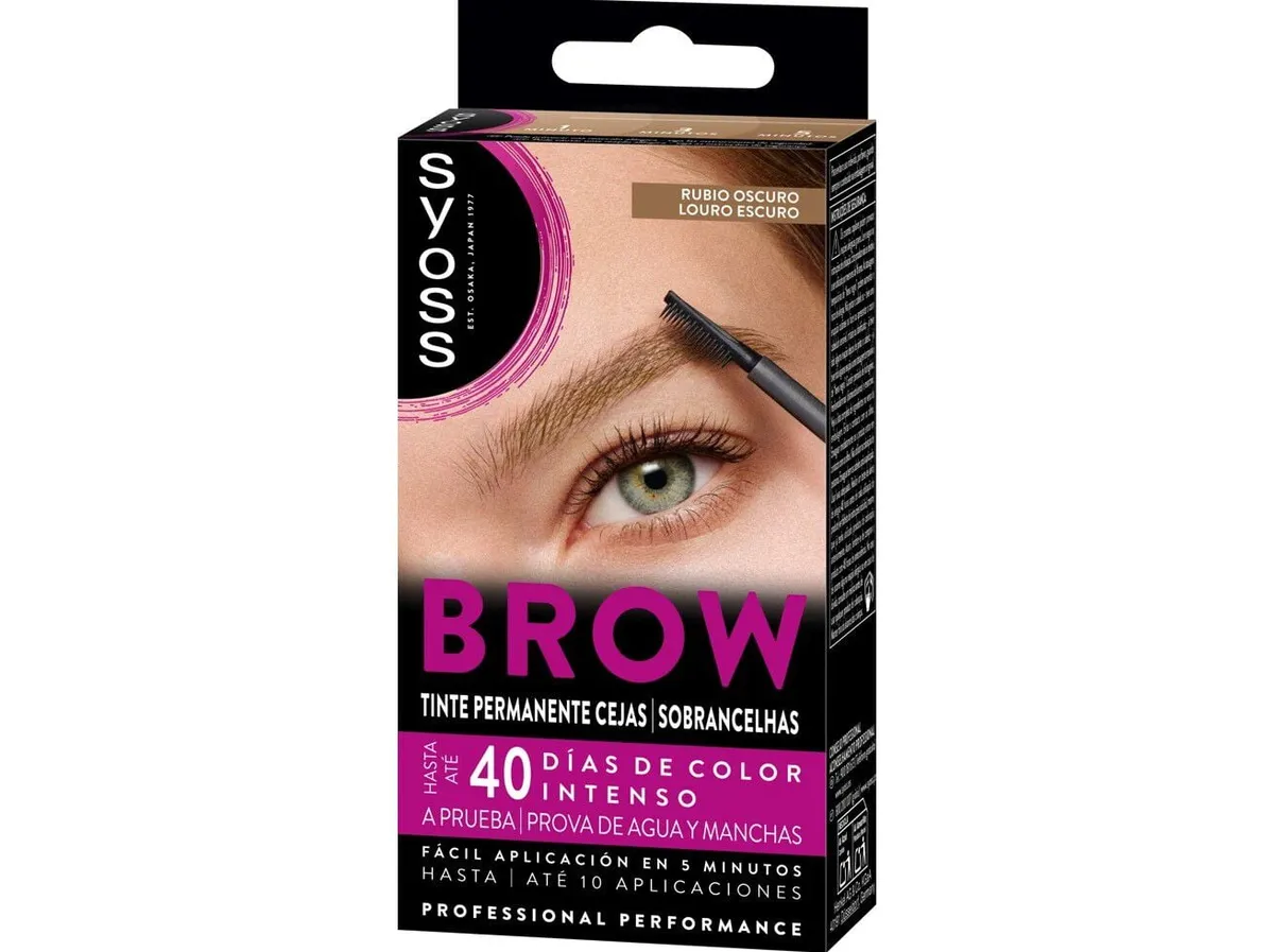 Coloraçao Syoss brow tint louro escuro