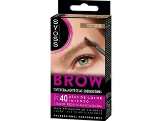 coloraçao syoss brow tint louro escuro