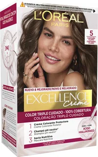 Coloração Excellence Castanho Claro 5 Excellence L'Oreal Paris