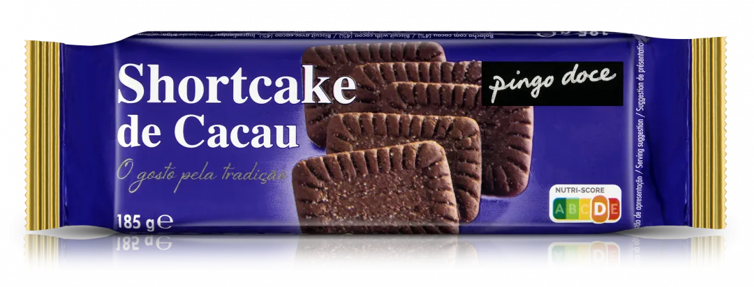 Bolachas Shortcake de Cacau
