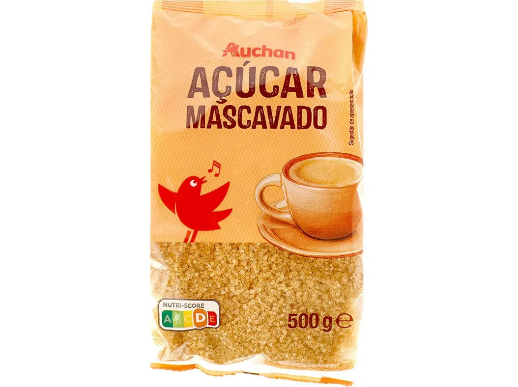 Açúcar Auchan mascavado 500 g