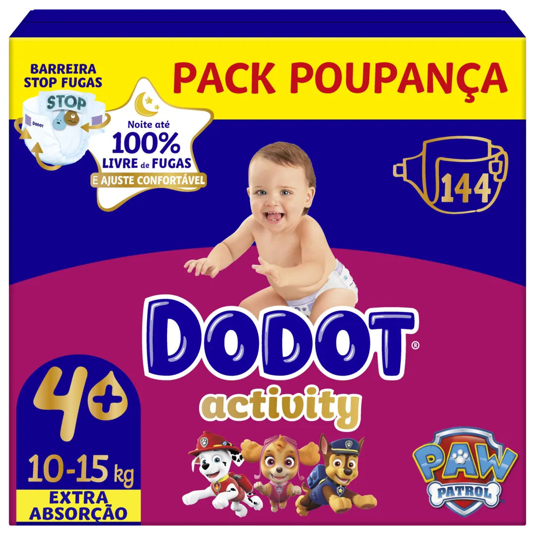 Fraldas Activity Extra T4+ 10-15kg
