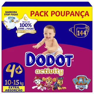 Fraldas Activity Extra T4+ 10-15kg Dodot