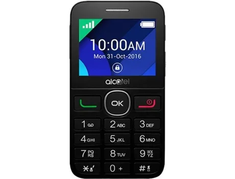 Telemóvel ALCATEL 20.08G (2.4'' - 2G - Preto)