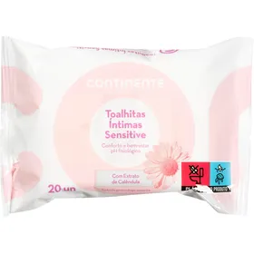 Toalhitas Íntimas Sensitive Continente