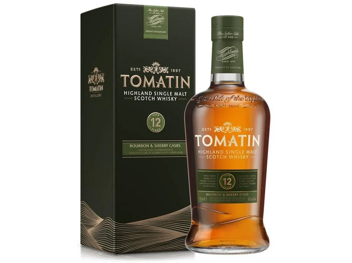 Whisky malt Tomatin 12 anos 0,70 L