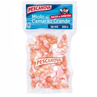 Miolo de Camarão 40/60 Congelado Pescanova
