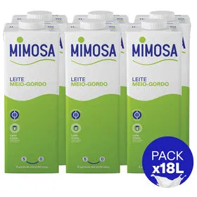 Leite UHT Meio Gordo Mimosa