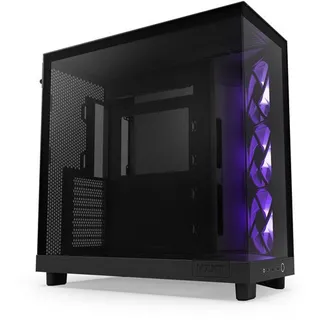 Caixa ATX NZXT H6 Flow - RGB - Preta + Vidro Temperado