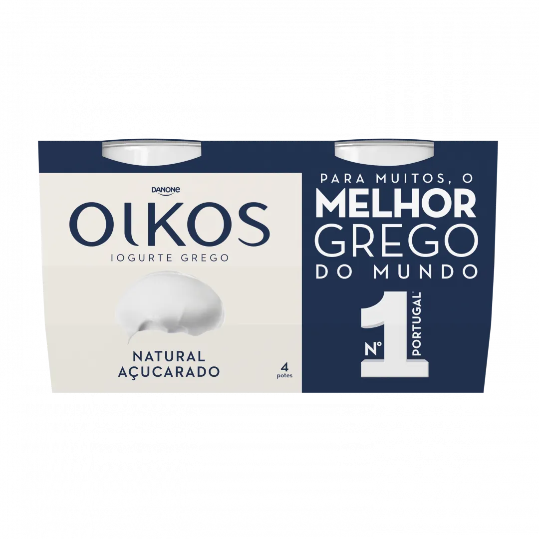 Iogurte Grego Natural Açucarado Pack 4