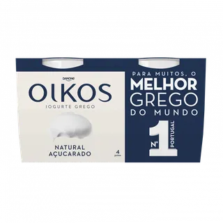 Iogurte Grego Natural Açucarado Pack 4 Oikos Danone