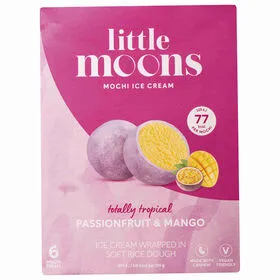 Gelado Mochi Maracujá e Manga Vegan Little Moons