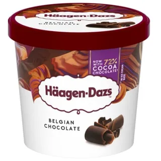 Gelado de Chocolate Belga embalagem 95 ml - Haagen-dazs