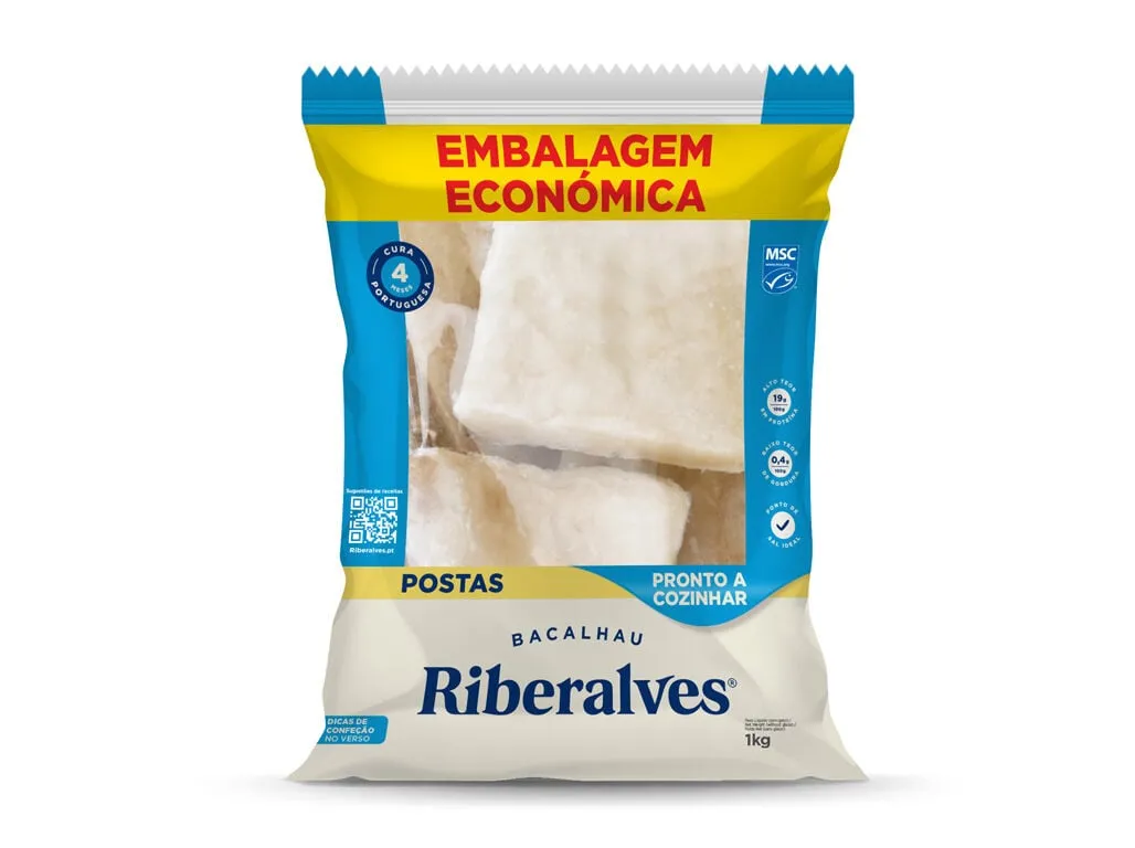 Bacalhau Riberalves demolhado postas 1 kg