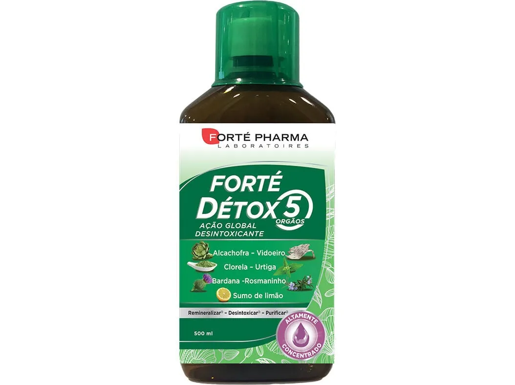 Suplemento Forté detox 5 orgaos 500 ml