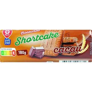 Bolacha Shortcake P'tit Déli Chocolate 180g