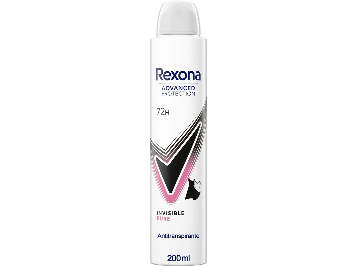 Antitranspirante Rexona invisible pure 72h 200 ml