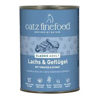 catz finefood 12 x 400 g - Pack económico Salmão e aves