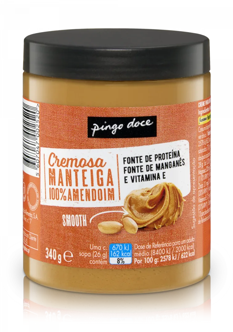 Manteiga de Amendoim Cremosa