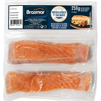 Medalhões de Salmão embalagem 250 g - Brasmar