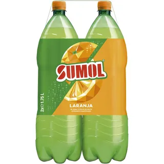Refrigerante com gás de laranja, 2 x 1.75 l Sumol