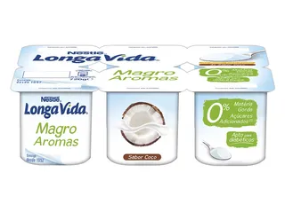 Iogurte Longa VIDA magro tutti frutti e côco 6 x 120 g
