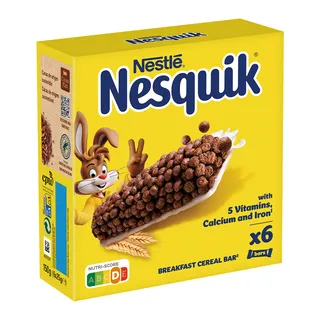 Barras de Cereais Nesquik